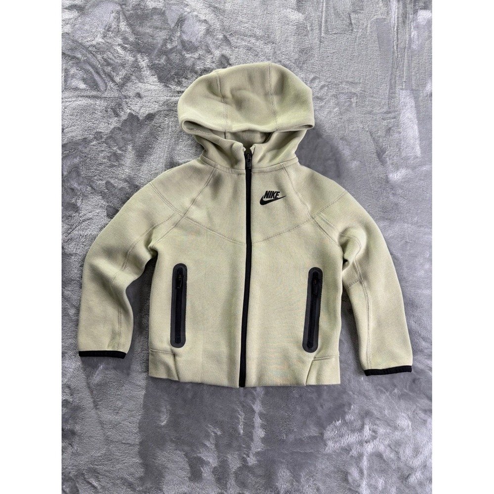 Nike Tech Fleece Toddler Boys Full Zip Hoodie Sage Green Size 4T